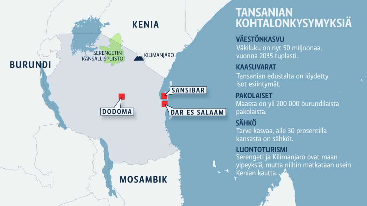 Tansaniakartta