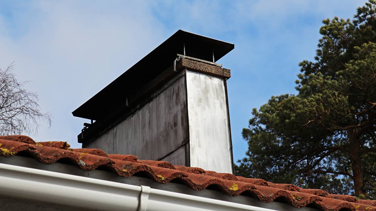 Saunan piippu.