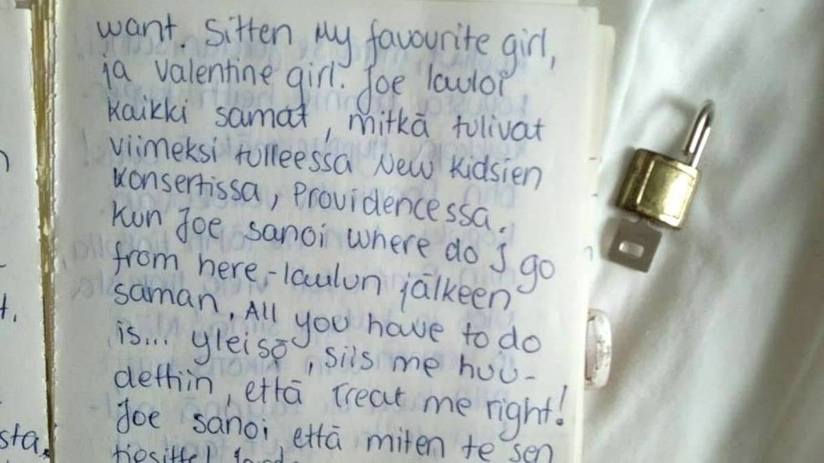 Ote NKOTB-fanin päiväkirjasta.