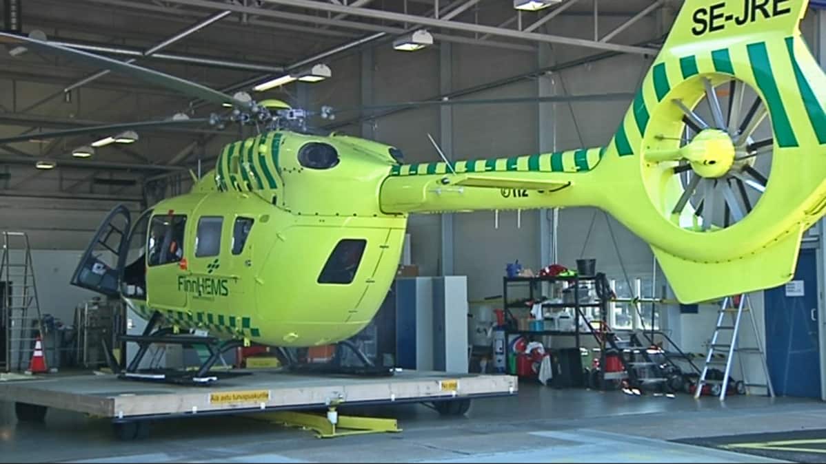 Finnhems-lääkintahelikopteri Rovaniemellä