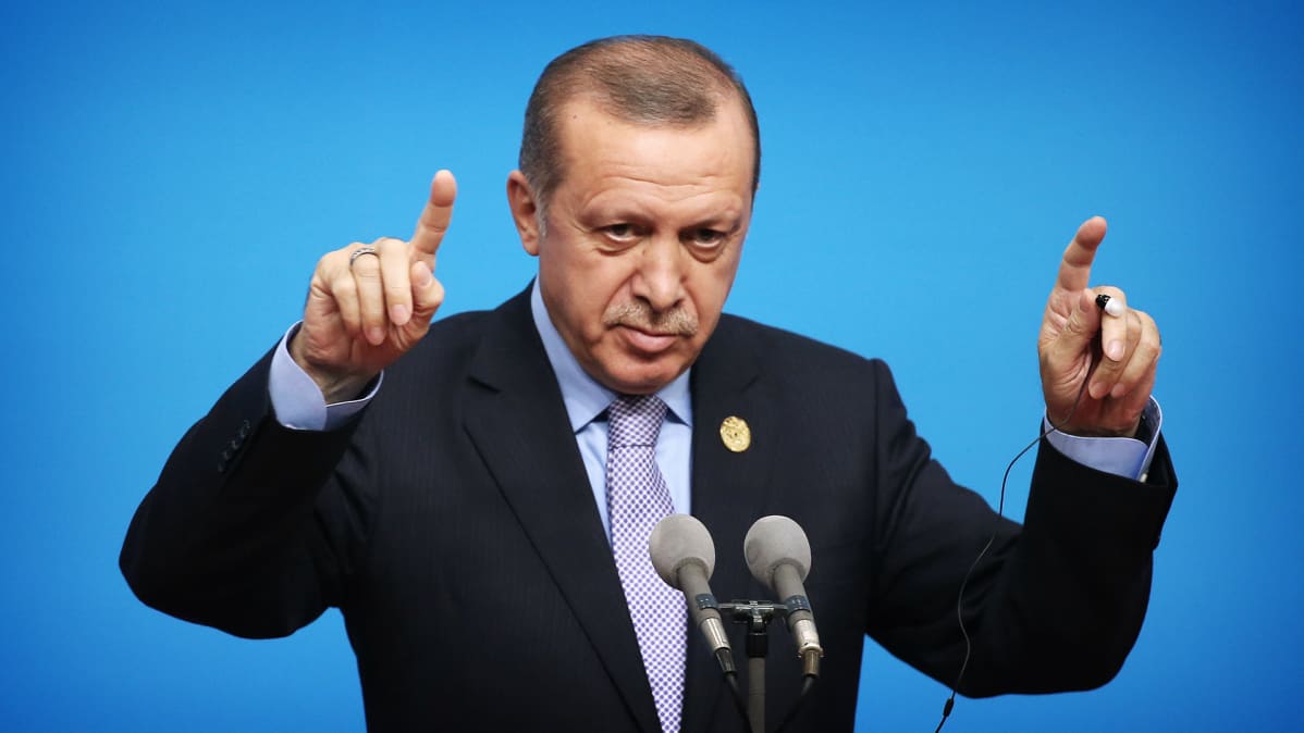 Turkin presidentti Recep Tayyip Erdogan.