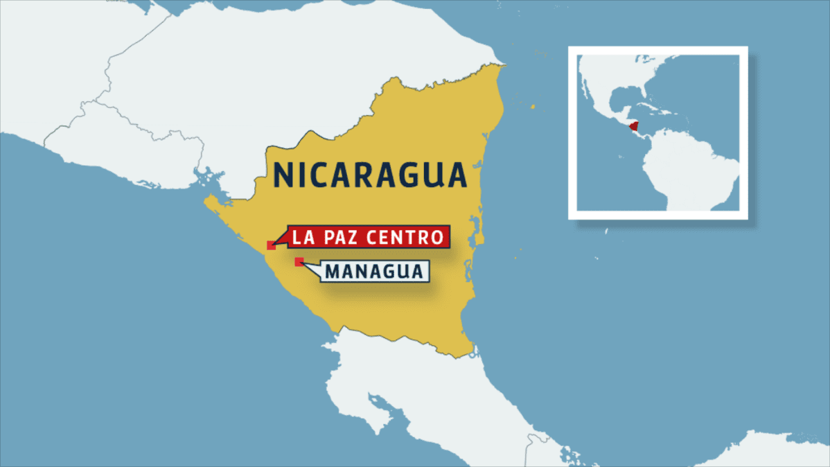 Nicaraguan kartta