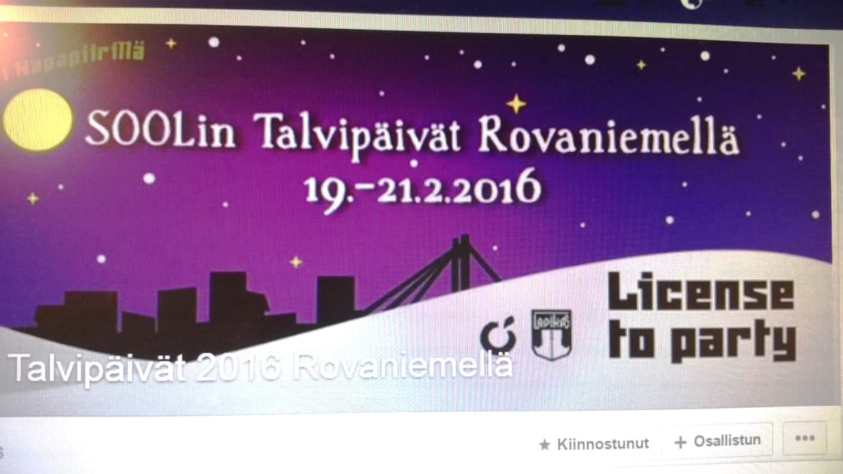 Talvipäivät Rovaniemellä helmikuussa 2016 Facebook-sivut