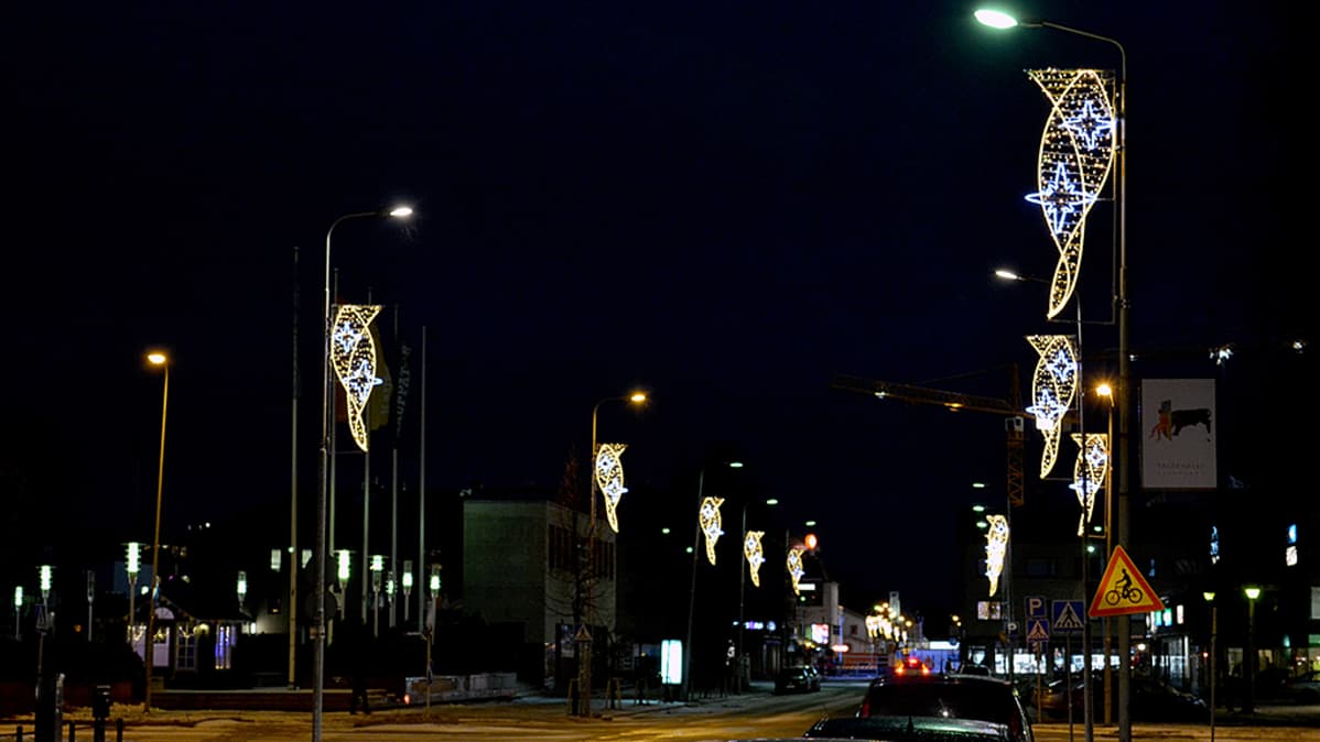 Jouluvalot Seinäjoella.