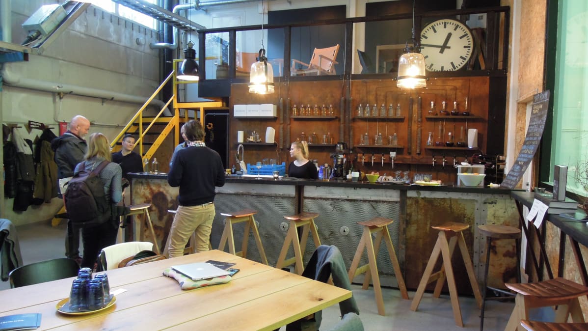 Ägräs Distilleryn Tap Room Fiskarsissa.