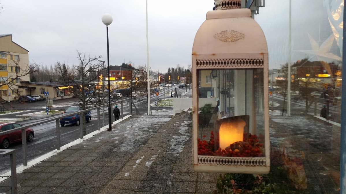 Näkymää Kuhmoisista joulun alla 2016