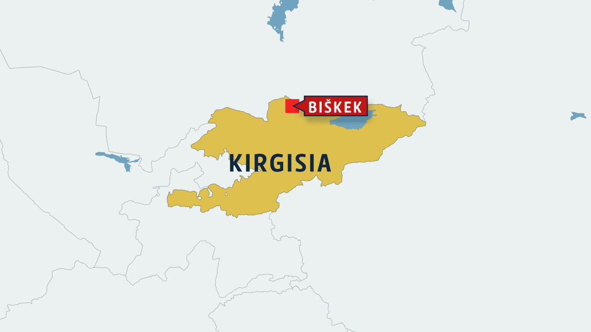 Kirgisian kartta.