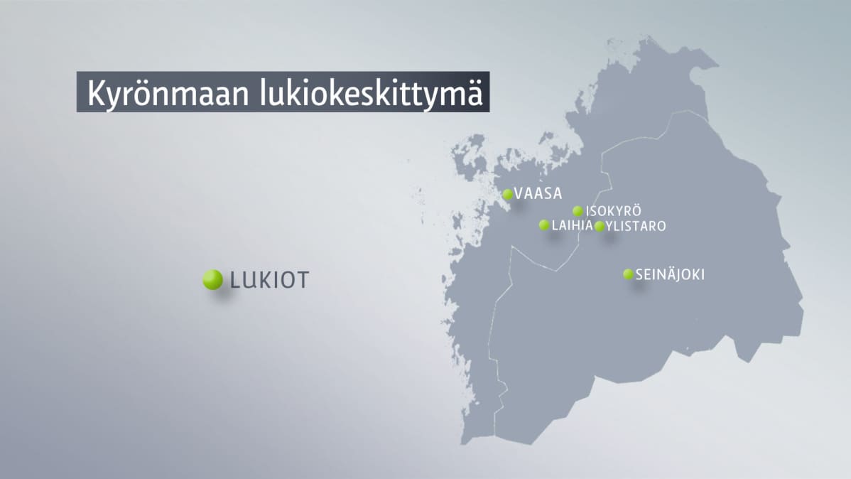 Kyrönmaalla kolme lukiota on vain muutamien kymmenien kilometrien päässä toistaan.