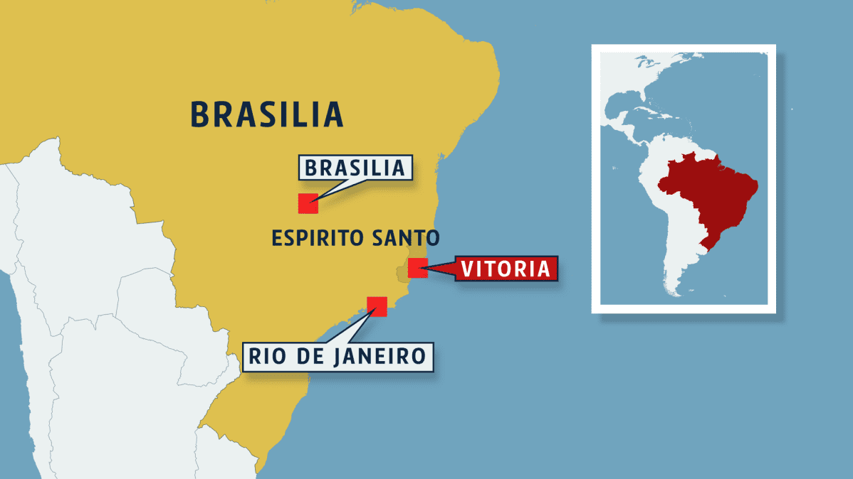 Brasilian kartta.