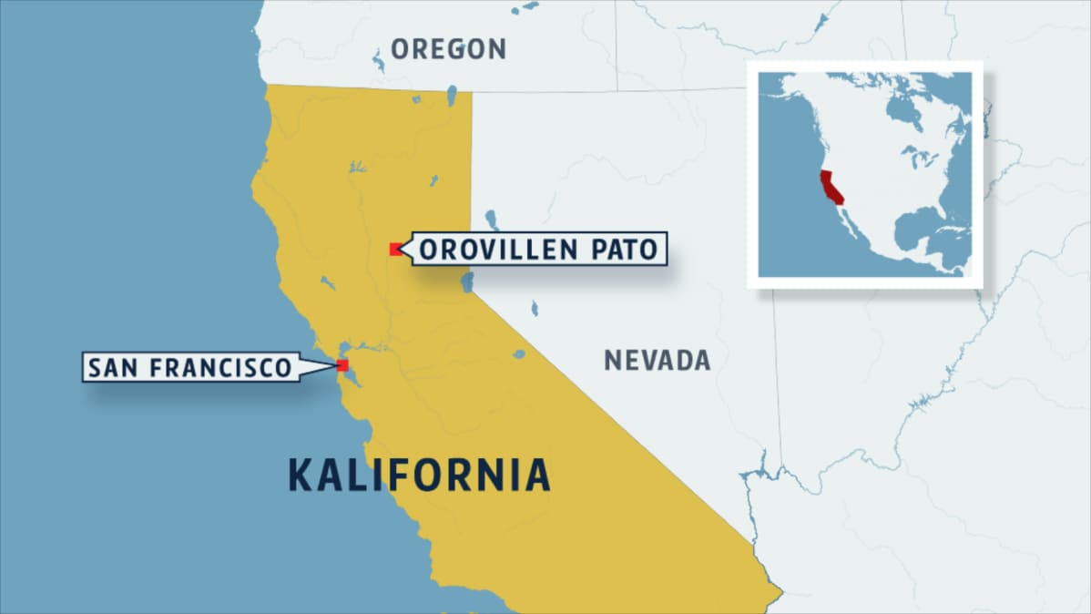 Kalifornia jossa Oroville