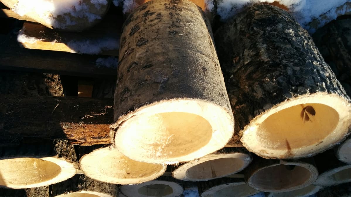 Linnunpöntöt odottavat ripustamista ja asukkaita.