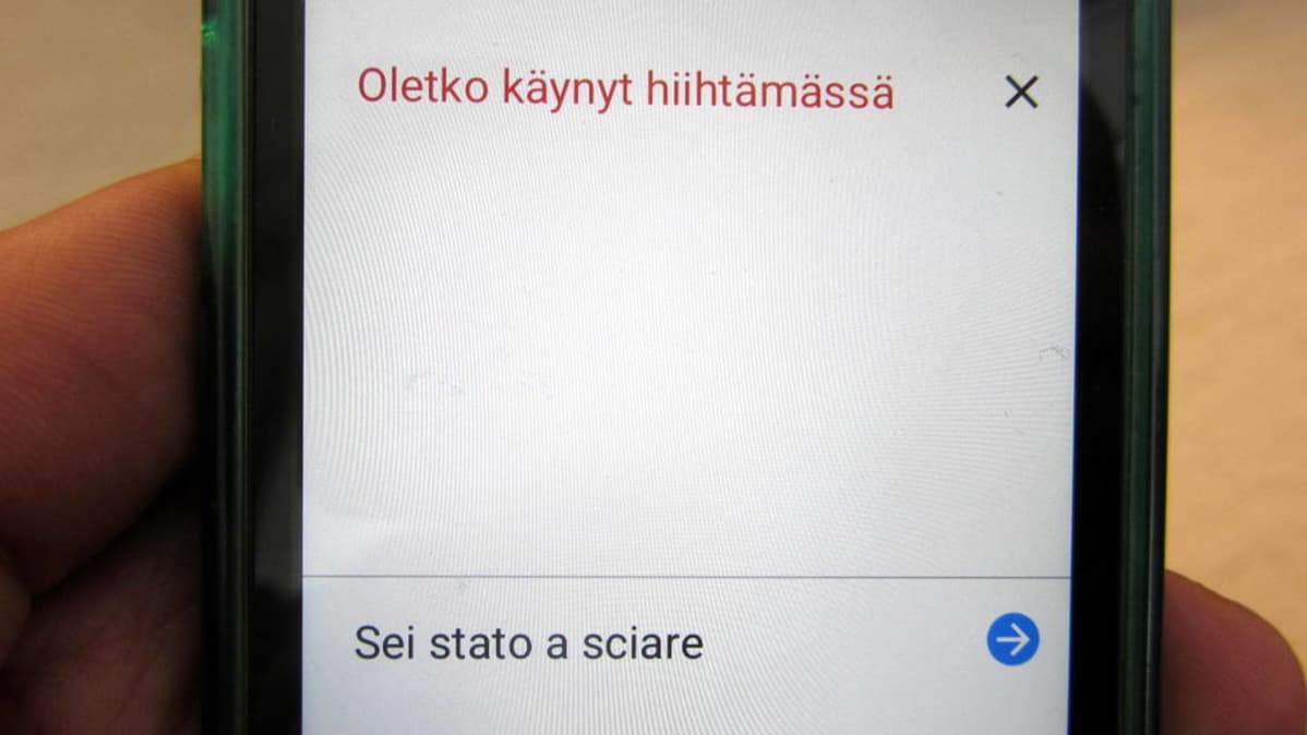 Käännös italiasta suomeen