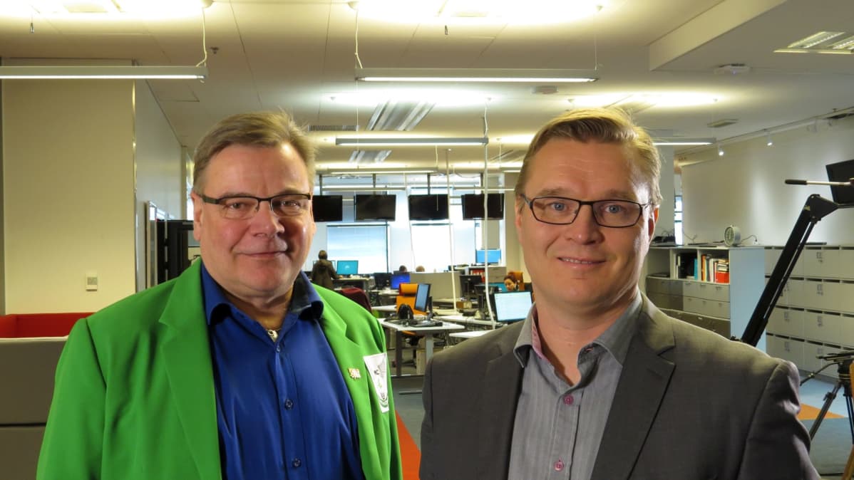 Uljas Valkeinen Kasvu Openista ja Vesa Pohjonen Jyväskylän Messuilta uskovat yhteistyön voimaan.