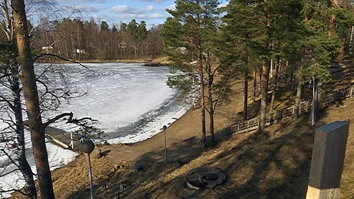 Luumäen motellin ranta
