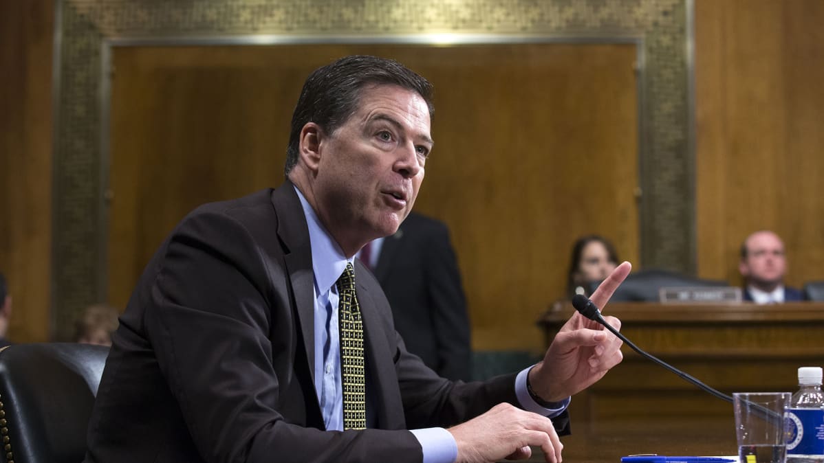 FBI:n johtaja James Comey Senaatin lakivaliokunnan kuultavana 3. toukokuuta 2017.