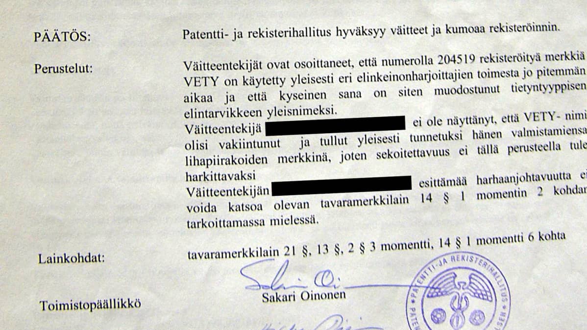 päätösasiakirja