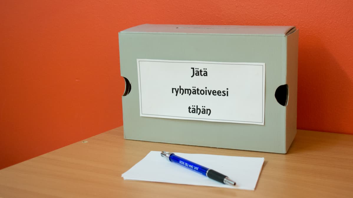 Jätä ryhmätoiveesi tähän -laatikko