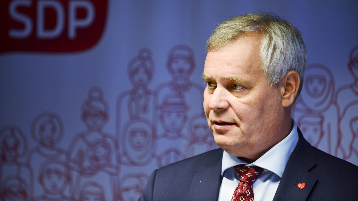 SDP:n puheenjohtaja Antti Rinne.