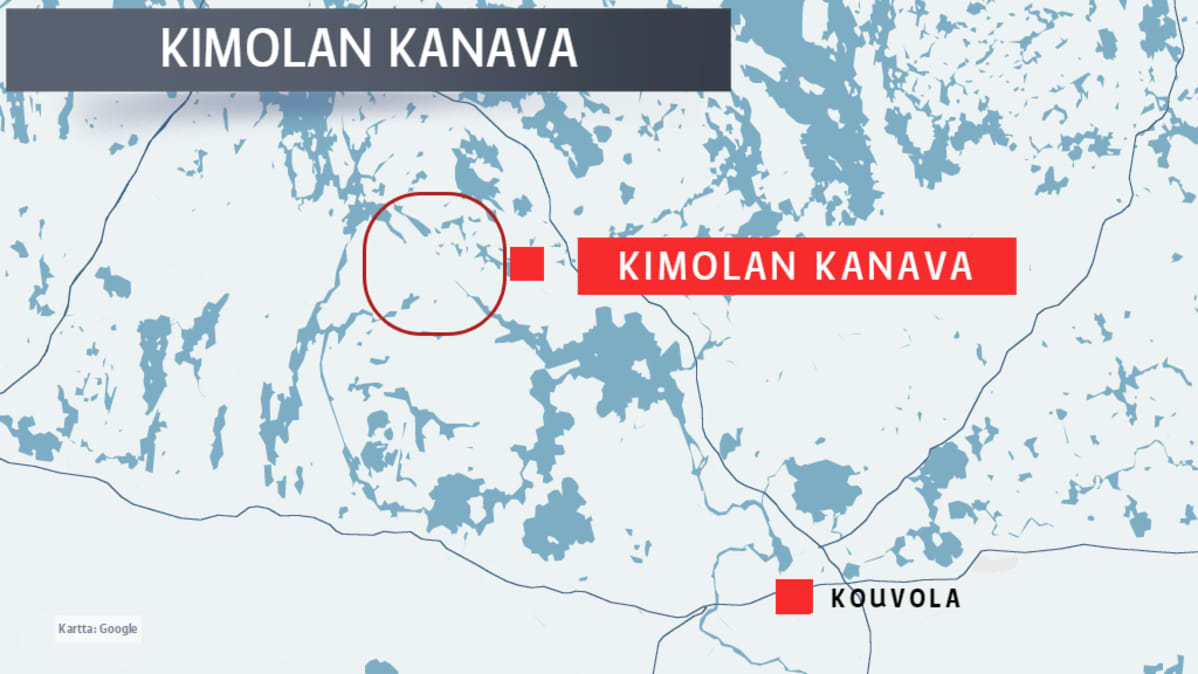 Kimolan kanava kartalla