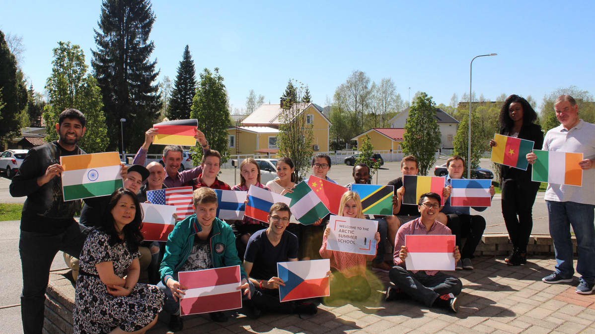 Artic Summer Schoolin osallistujia.