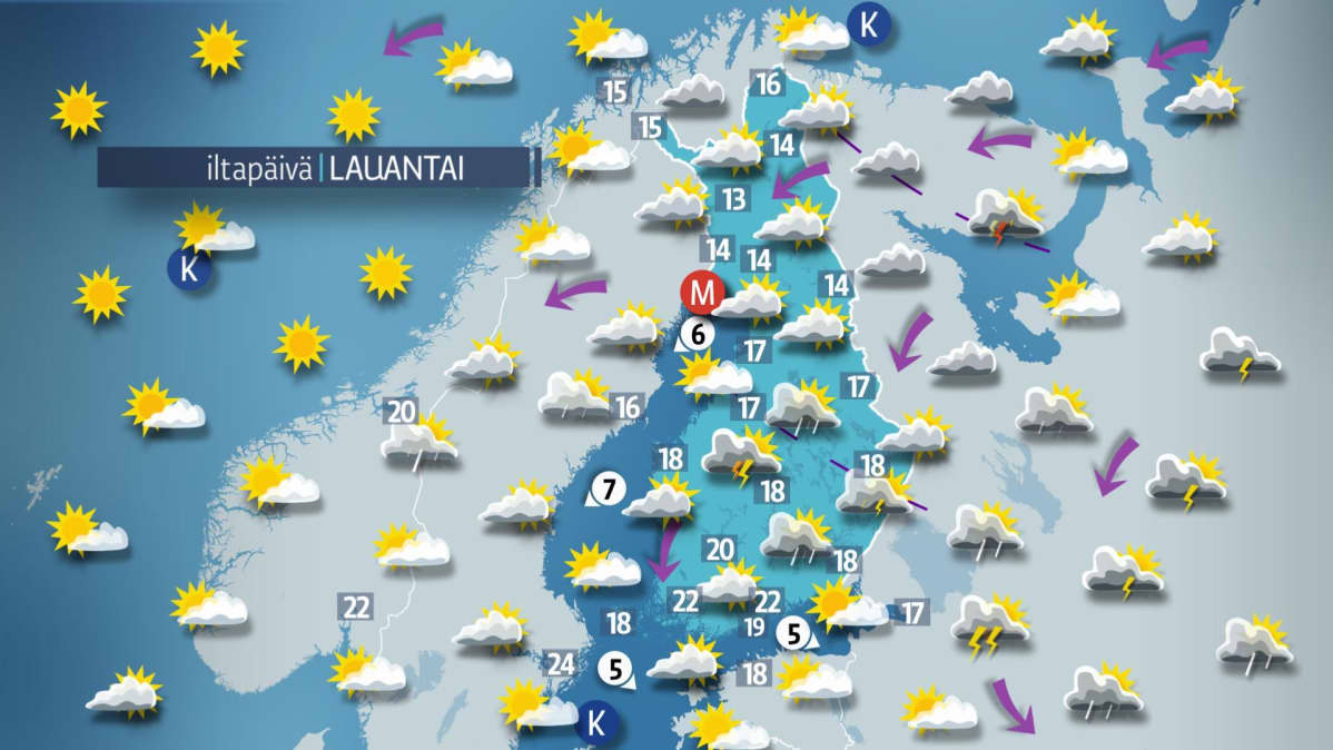 Lauantain sää