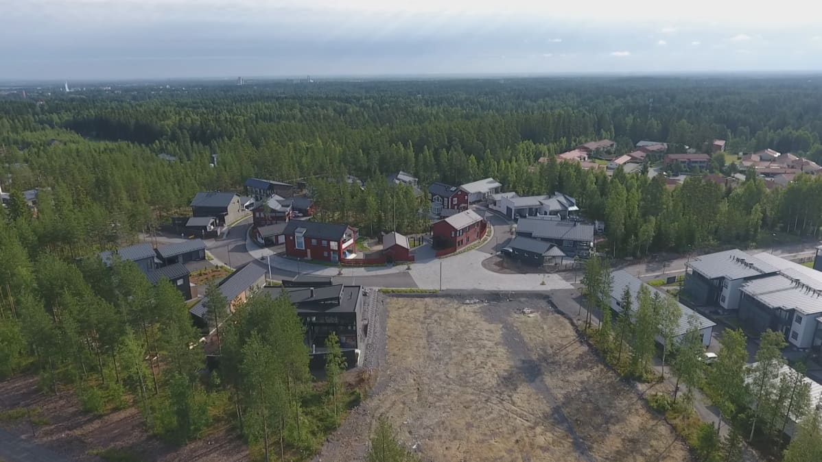 Seinäjoen asuntomessualue ilmasta.