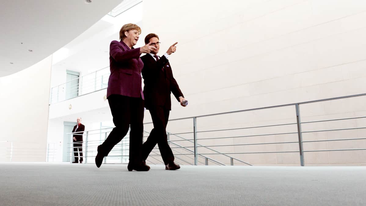 Merkel ja Katainen.