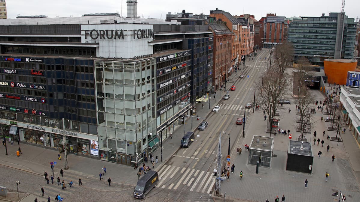 Helsingin keskusta.
