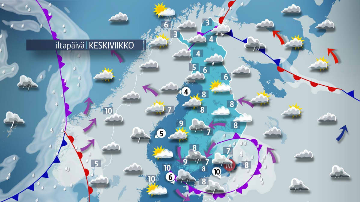 Keskiviikon sää