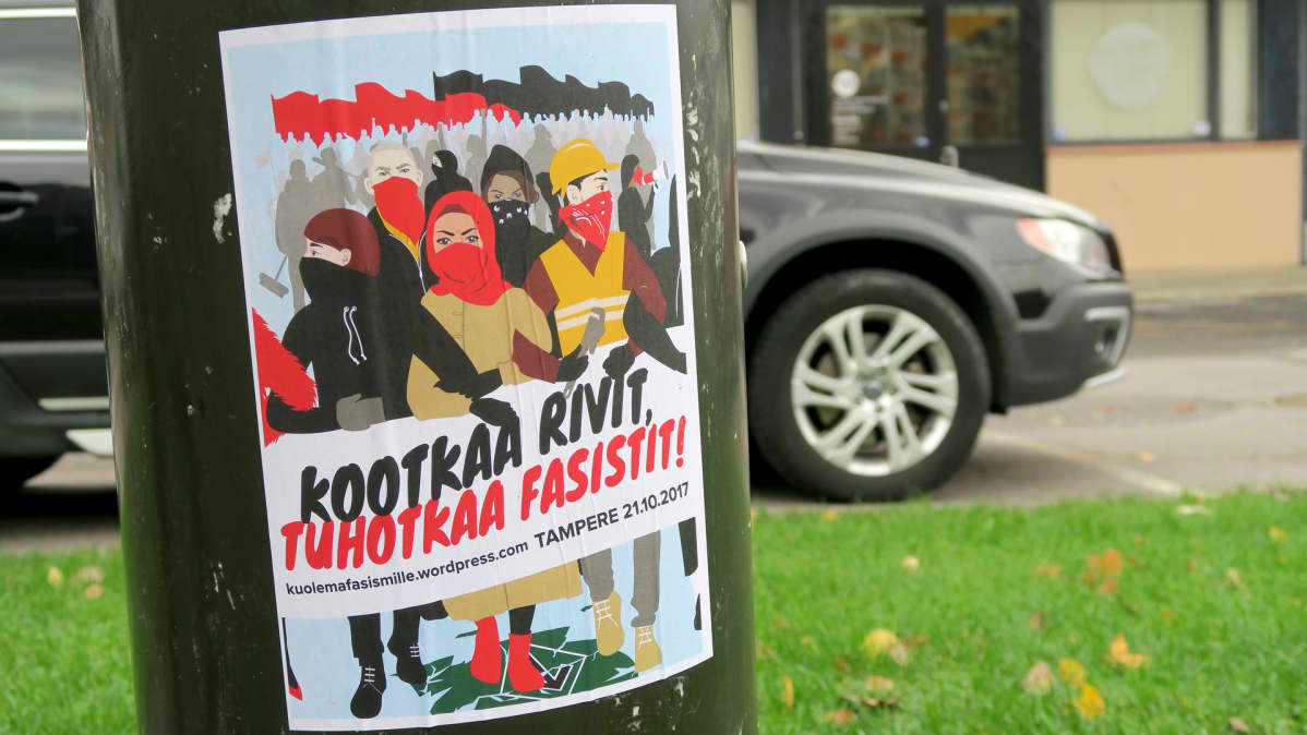Fasismin vastainen mielenosoitus kutsu