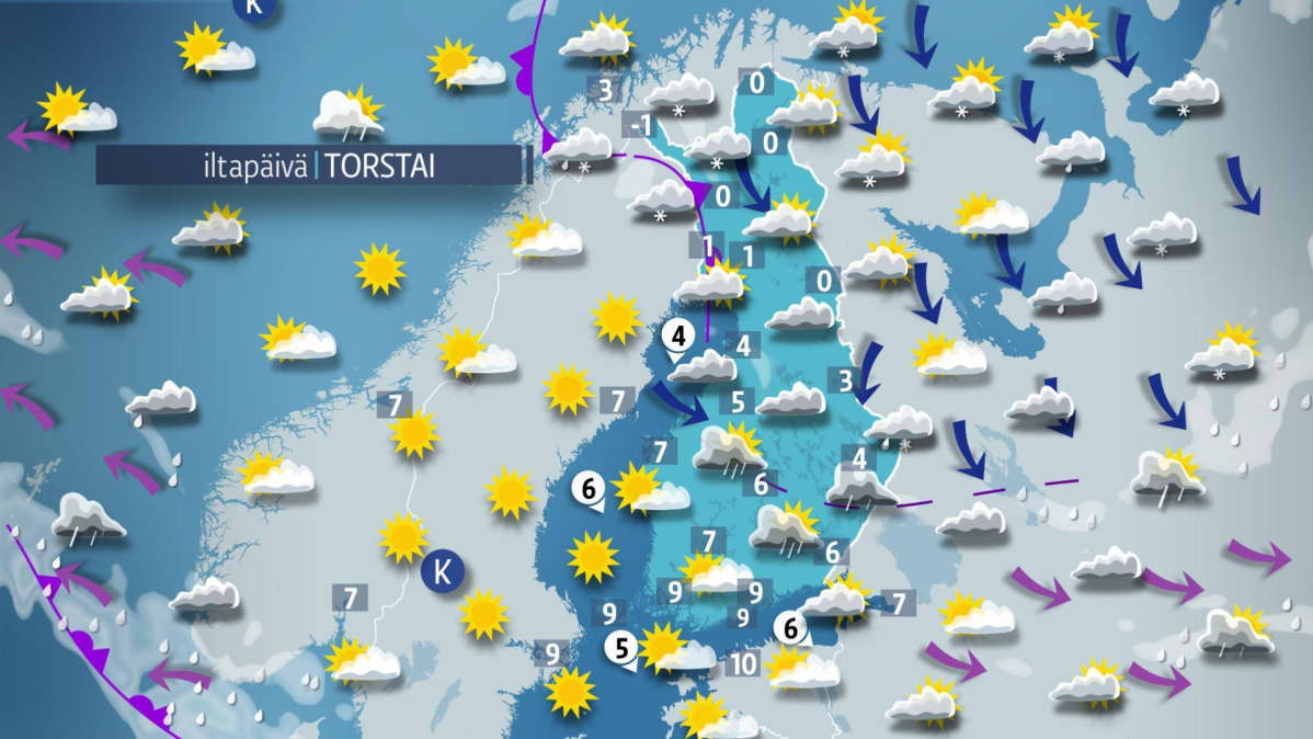 torstain sääkartta