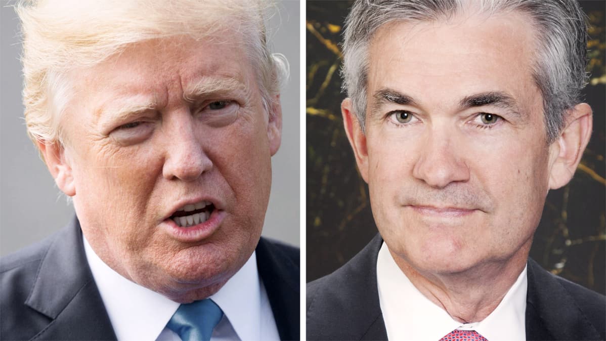 Donald Trump ja Jerome Powell