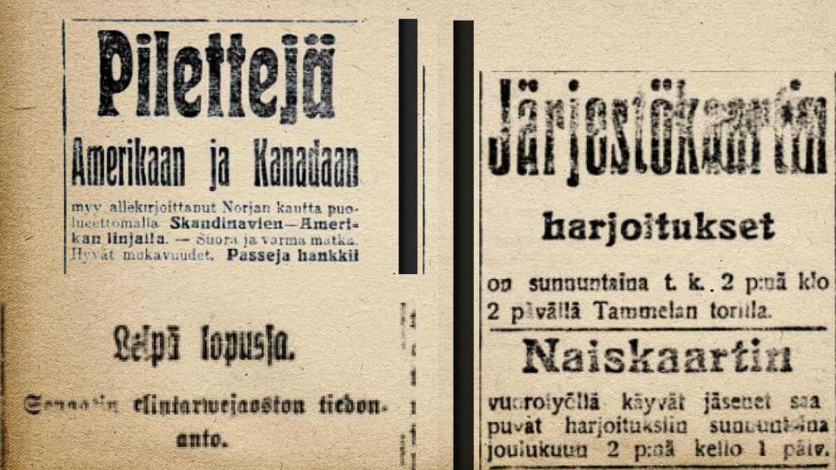 Vanhoja lehtiotsikoita, vanhoja lehtilleikkeitä, sanomalehdet, media, fontit, suomi100