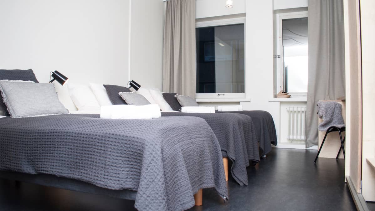 Hostelleista löytyy myös isompia kimppahuoneita.