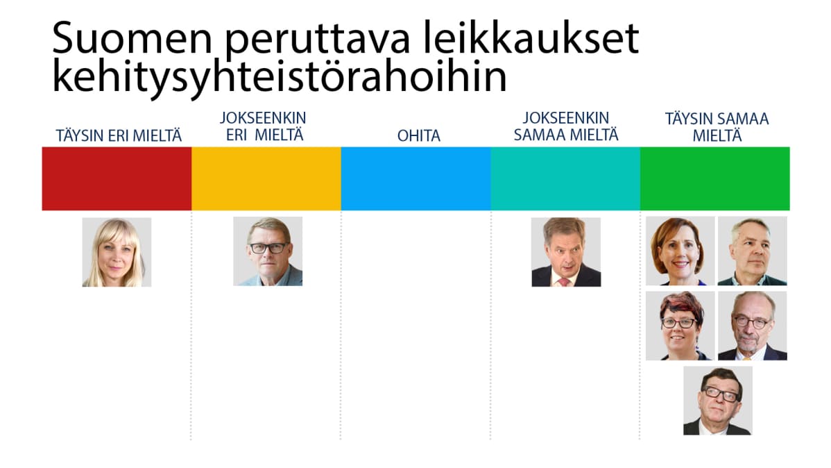 Suomen peruttava kehitysavun leikkaukset-kysely