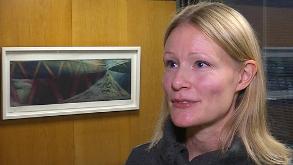 Niina Haake kaupungintalolla