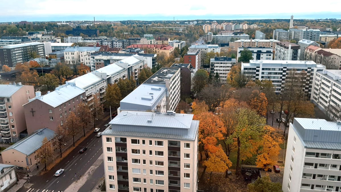 Ilmakuvaa Turusta.