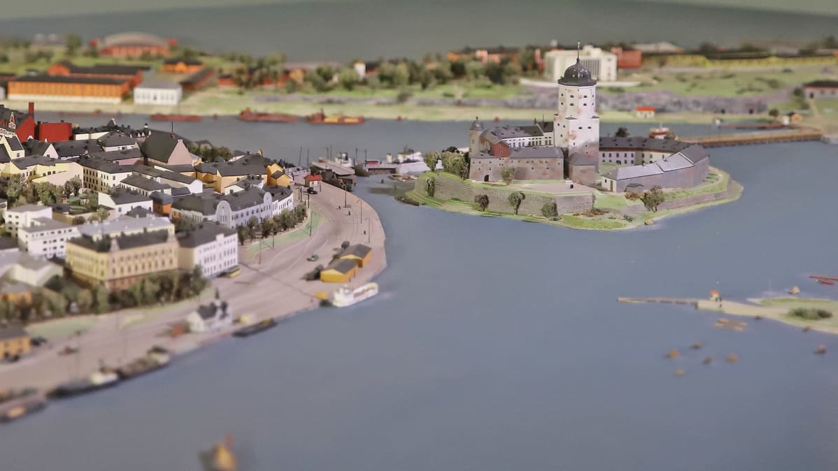 Viipurin linnan pienoismalli Etelä-karjalan museossa