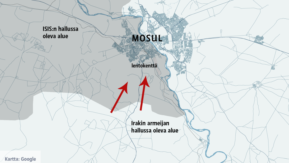 Mosulin kartta.