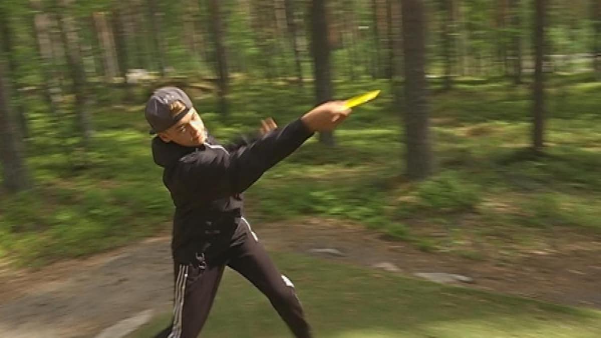Frisbeegolf.