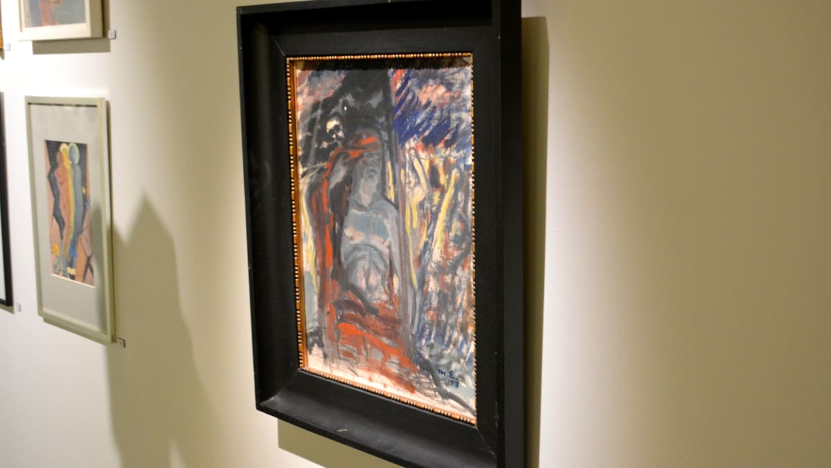 Kemin taidemuseo sata taiteen vuotta -näyttelyssä Kapinavuosi 1918 Magnus Enckell.