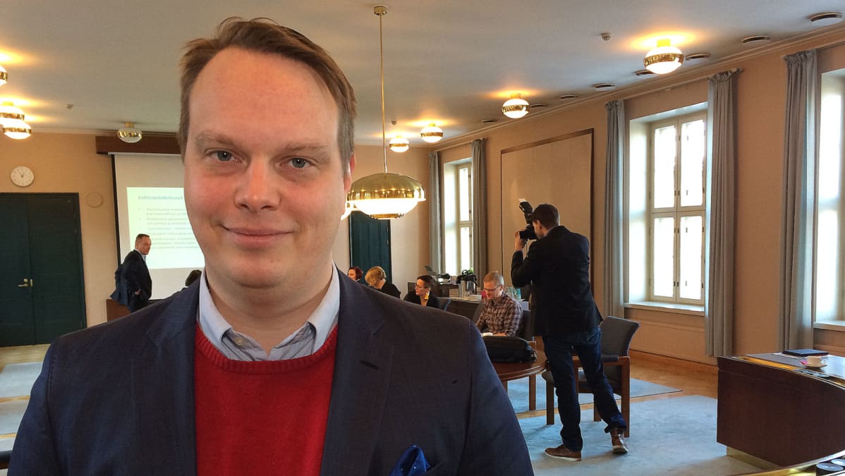 Lahden kaupunginhallituksen puheenjohtaja Pekka Komu.
