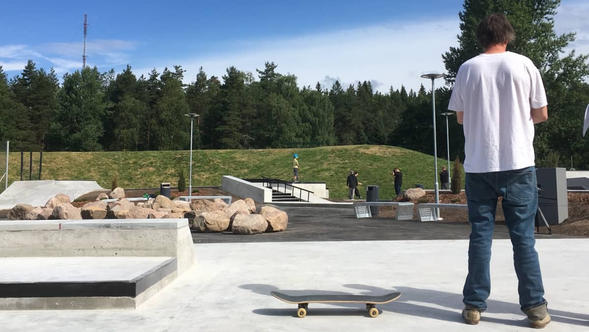 Kouvolan skeittipuisto on valmistunut Urheilupuistoon.