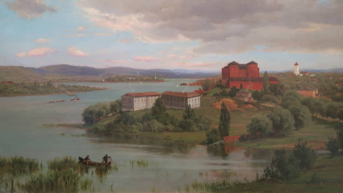 Hjalmar Munsterhjelm. Hämeenlinna, 1872. Öljy kankaalle. Hämeenlinnan taidemuseon kokoelma.