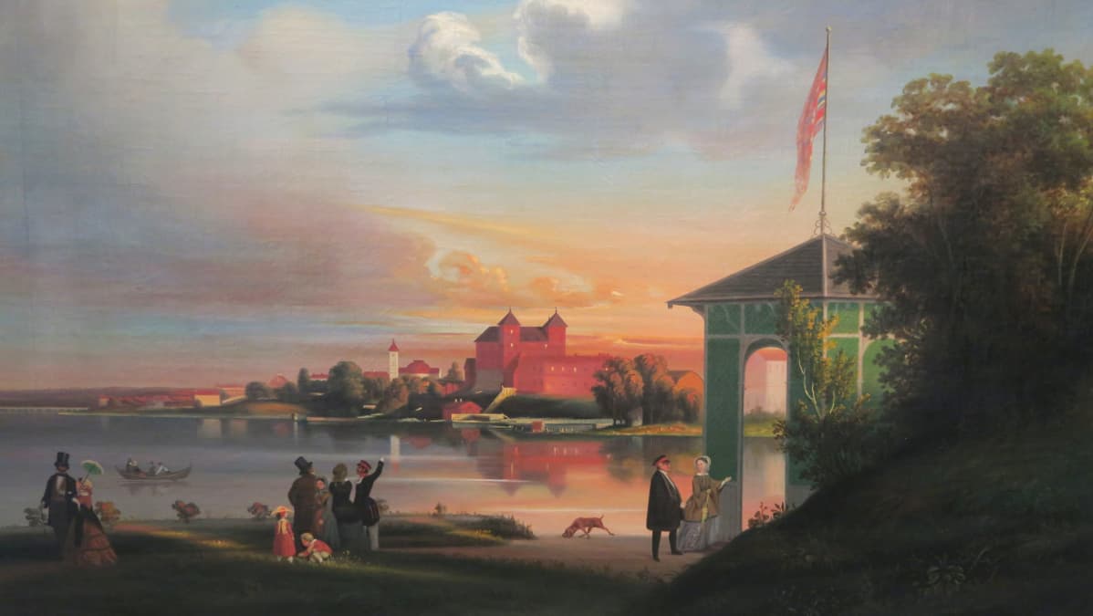Johan Knutson. Hämeen linna, 1858. Hämeenlinnan Taidemuseon kokoelmat.