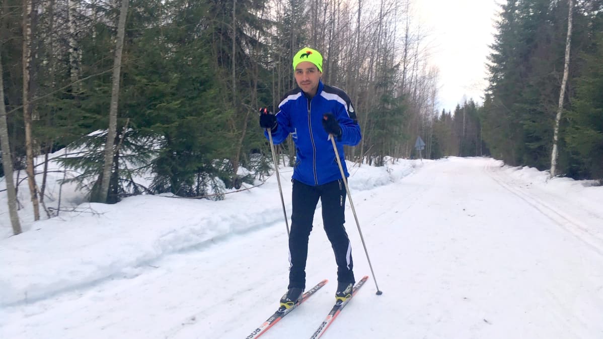 Jaime Huerta hiihtää