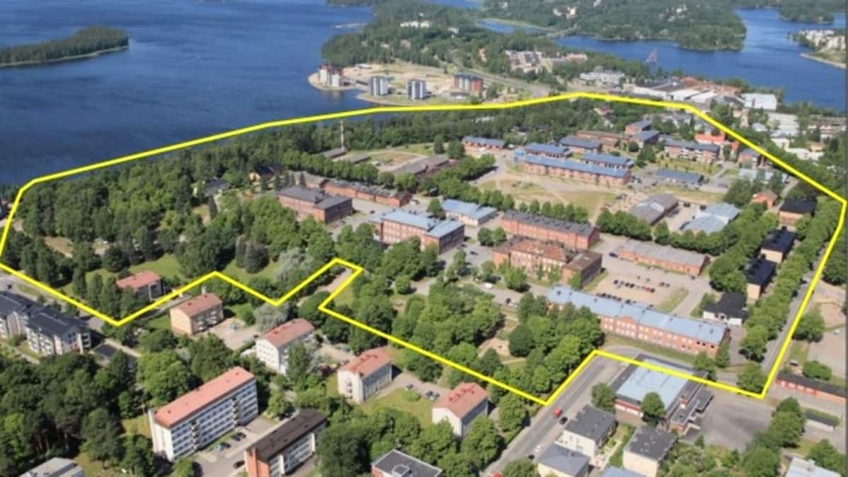 Rakuunamäki ilmasta käsin vuonna 2016