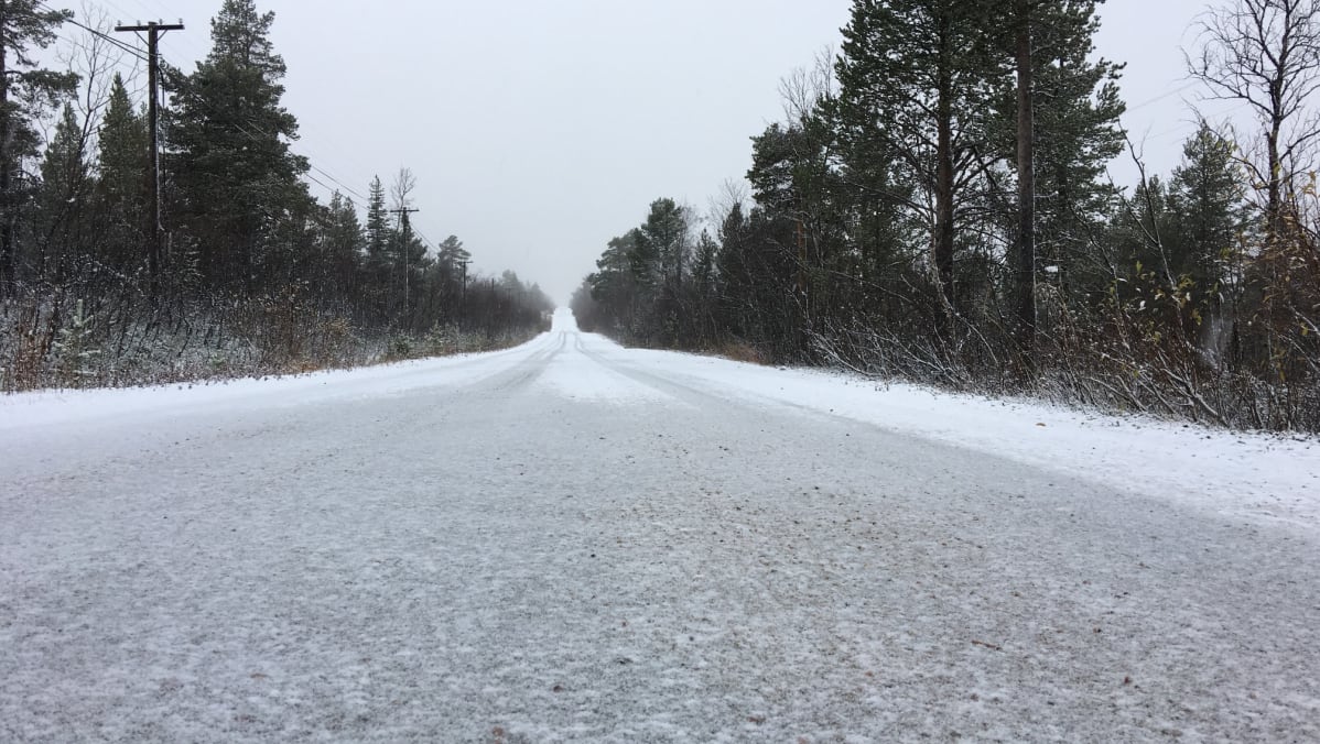 Eanodat, Enontekiö, muohta, lumi, ensilumi, tie