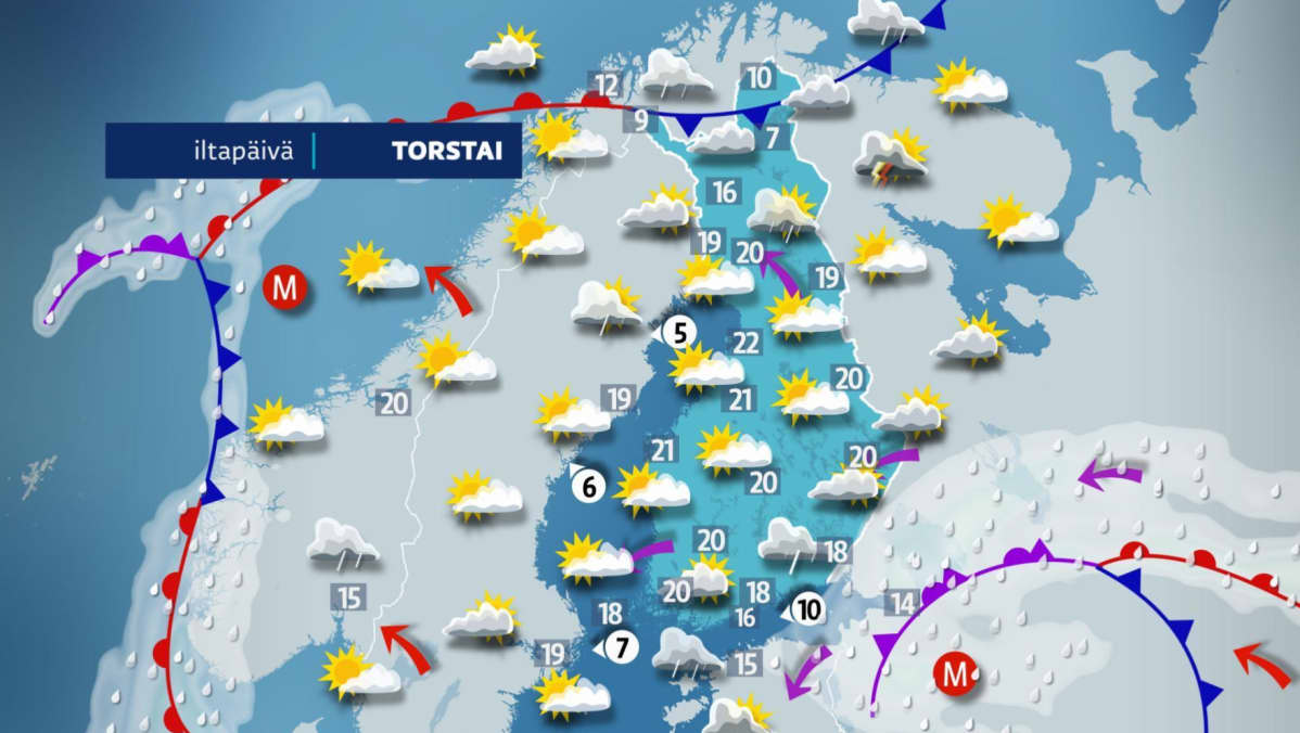 torstain sääkartta
