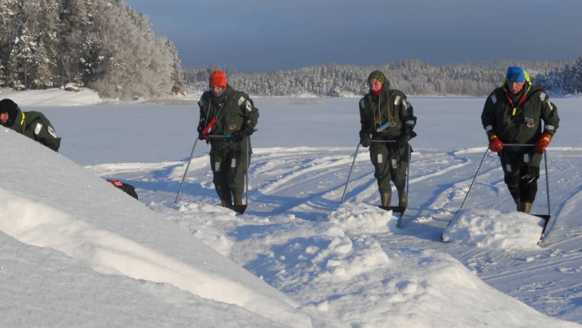 Norpalle on rakennettu pesinnän avuksi apukinoksia.